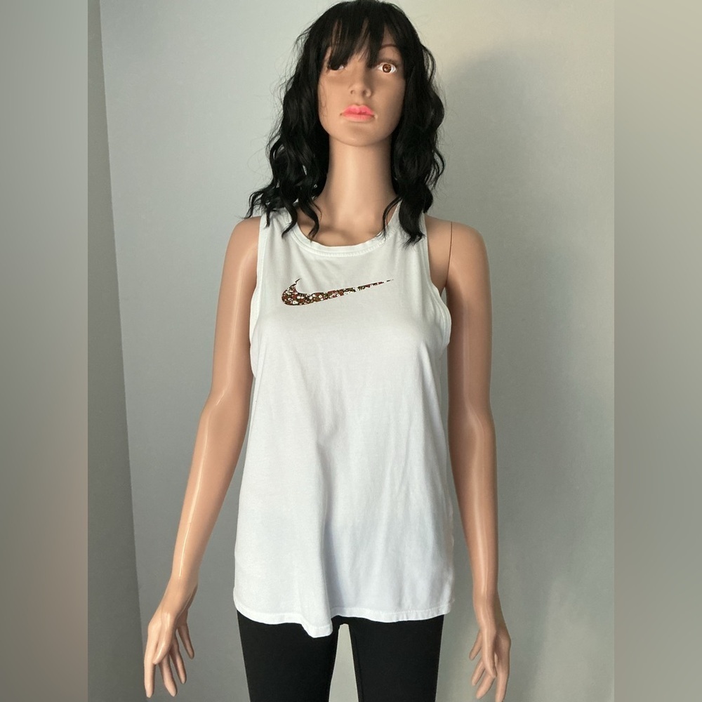 Nike Women's White Tank Top Sz M